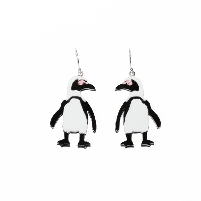African Penguin Perspex Earrings