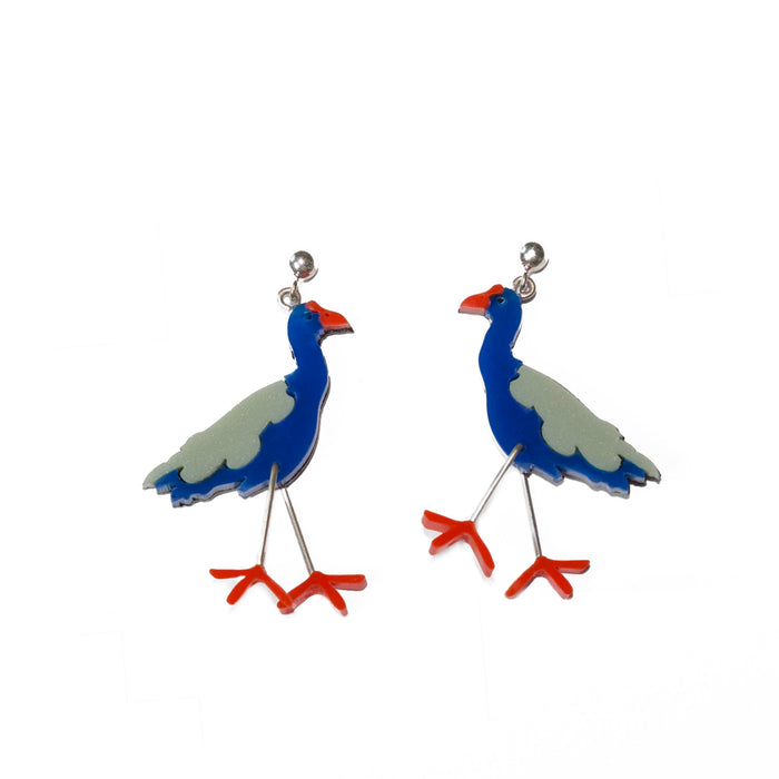 African Swamp Hen Perspex Earrings