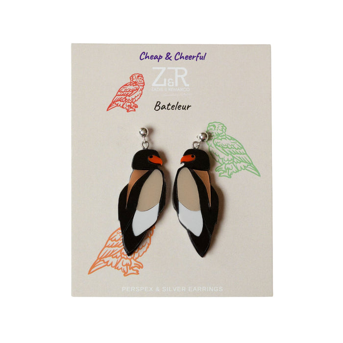 Bateleur Perspex Earrings