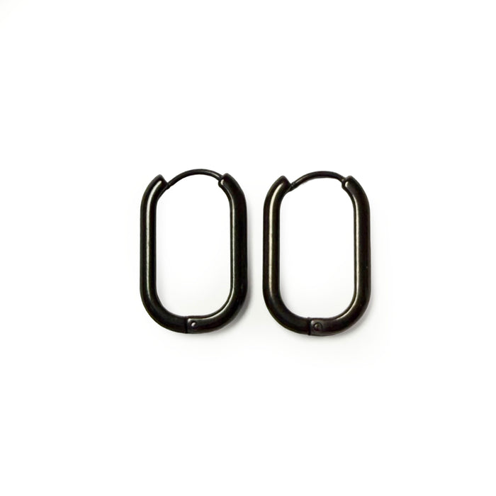Paperclip Hoop Earrings