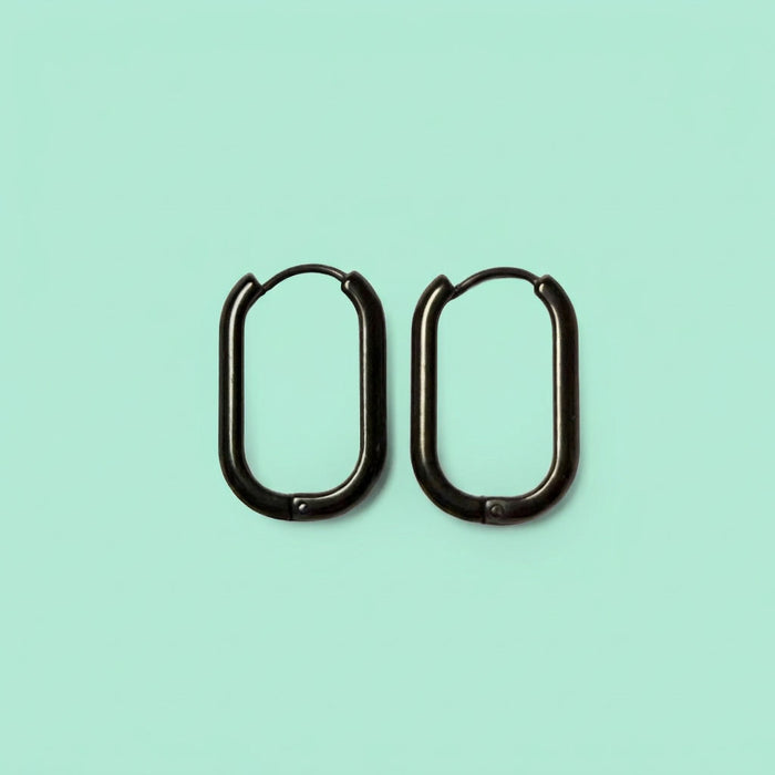 Paperclip Hoop Earrings