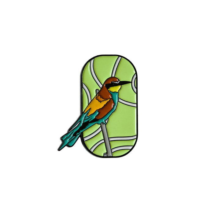 European Bee-eater Bird Enamel Brooch Pin