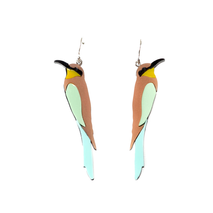 European Bee-Eater Perspex Earrings