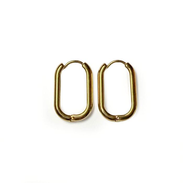 Paperclip Hoop Earrings