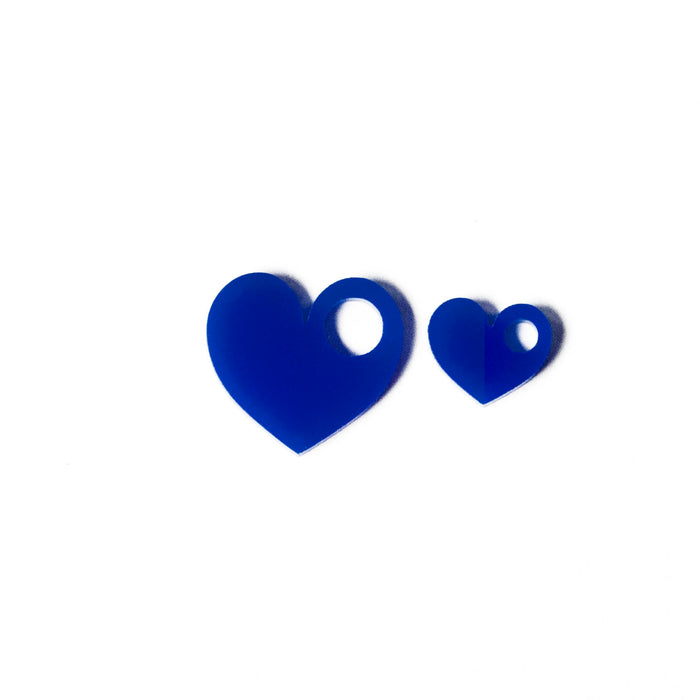 Perspex Heart Charm