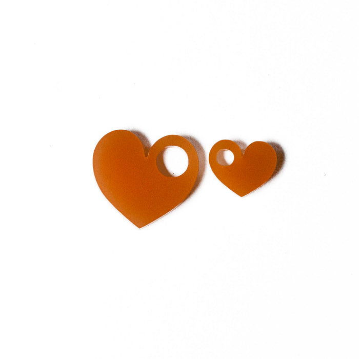Perspex Heart Charm