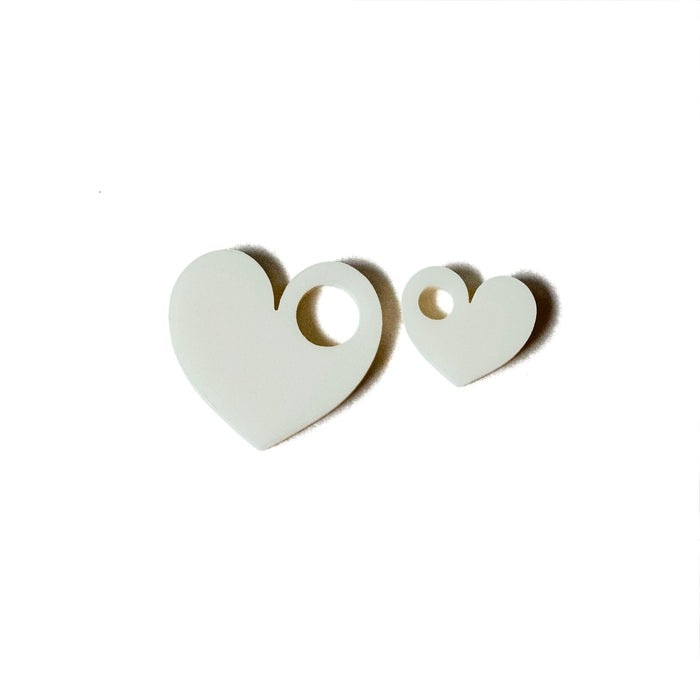 Perspex Heart Charm