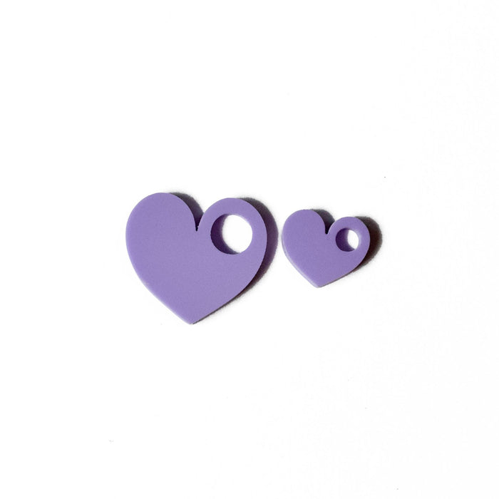 Perspex Heart Charm