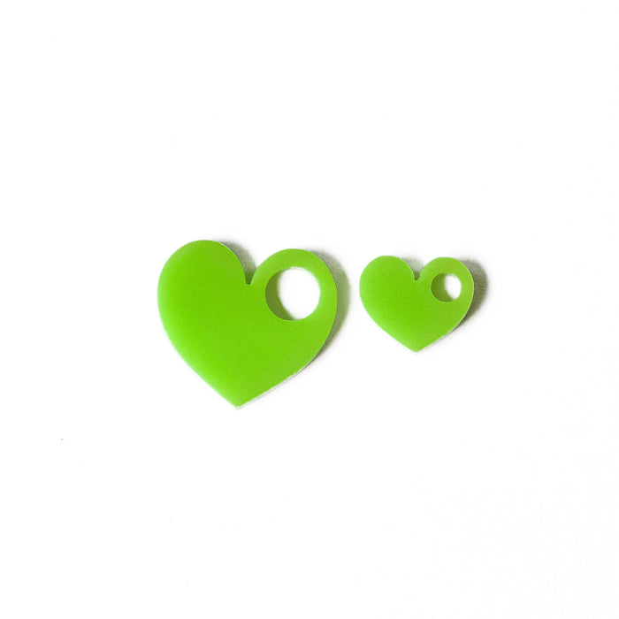 Perspex Heart Charm