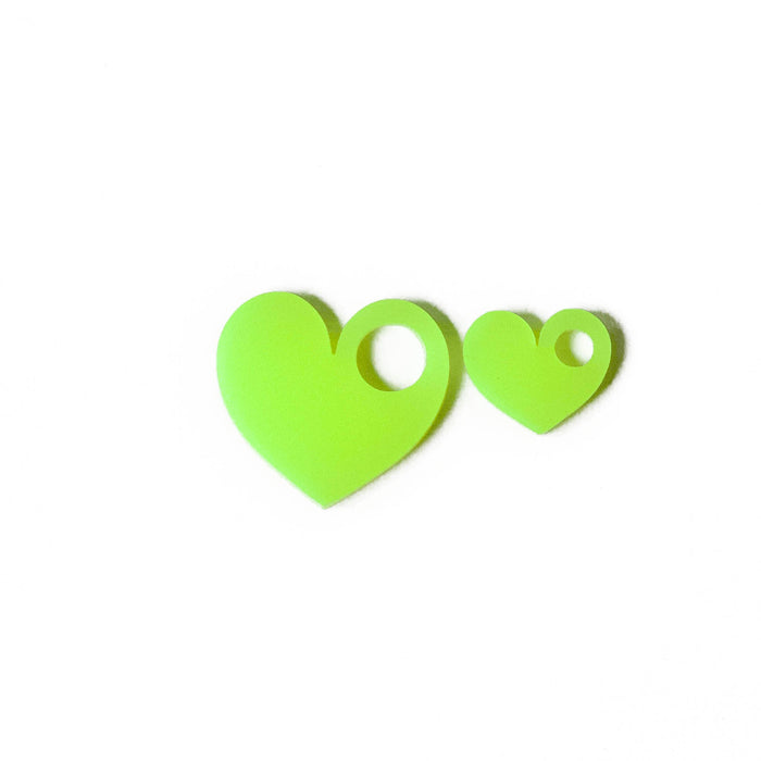 Perspex Heart Charm