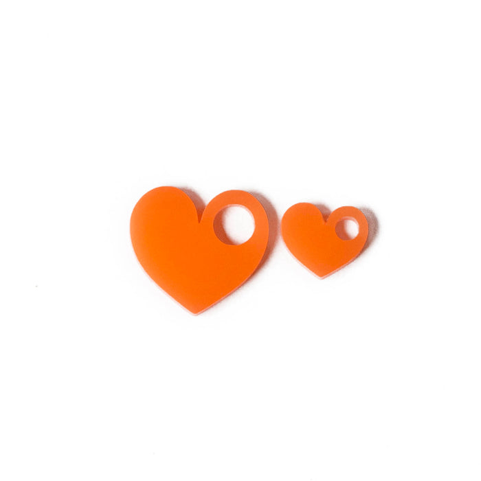 Perspex Heart Charm