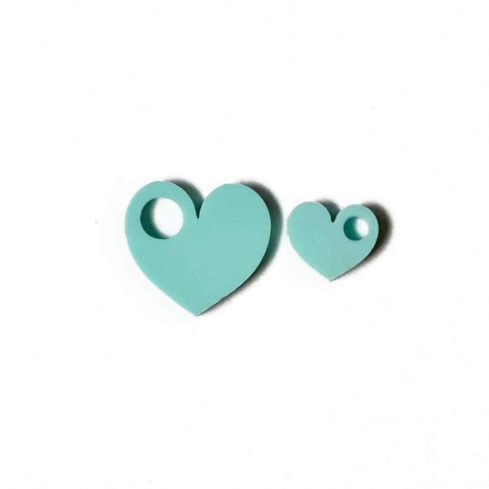 Perspex Heart Charm
