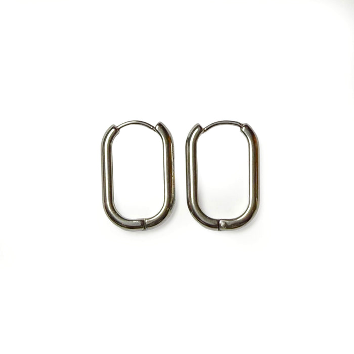 Paperclip Hoop Earrings