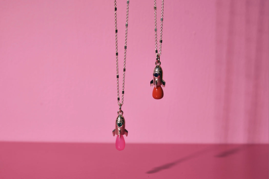Sterling Silver Rocket Pendant